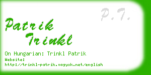 patrik trinkl business card